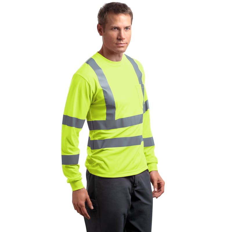 CornerStone - ANSI 107 Class 3 Long Sleeve Snag-Resistant Reflective T-Shirt. 3