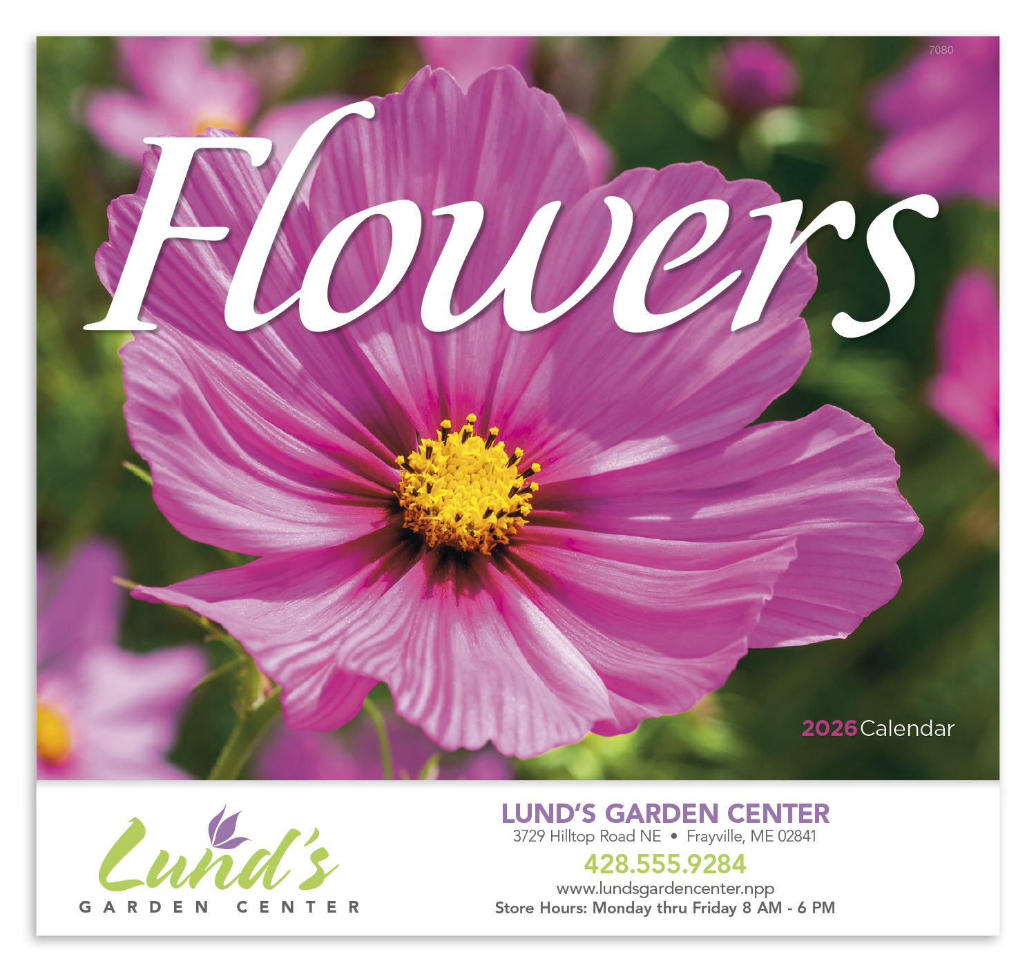 Good Value™ Flowers - Stapled Calendar 18