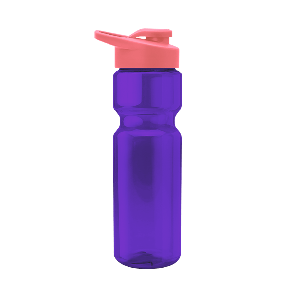 Blazer 28oz Transparent Bike Bottle w/Drink-thru Lid 387