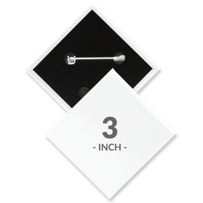 3 X 3 Inch Diamond Custom Buttons 2