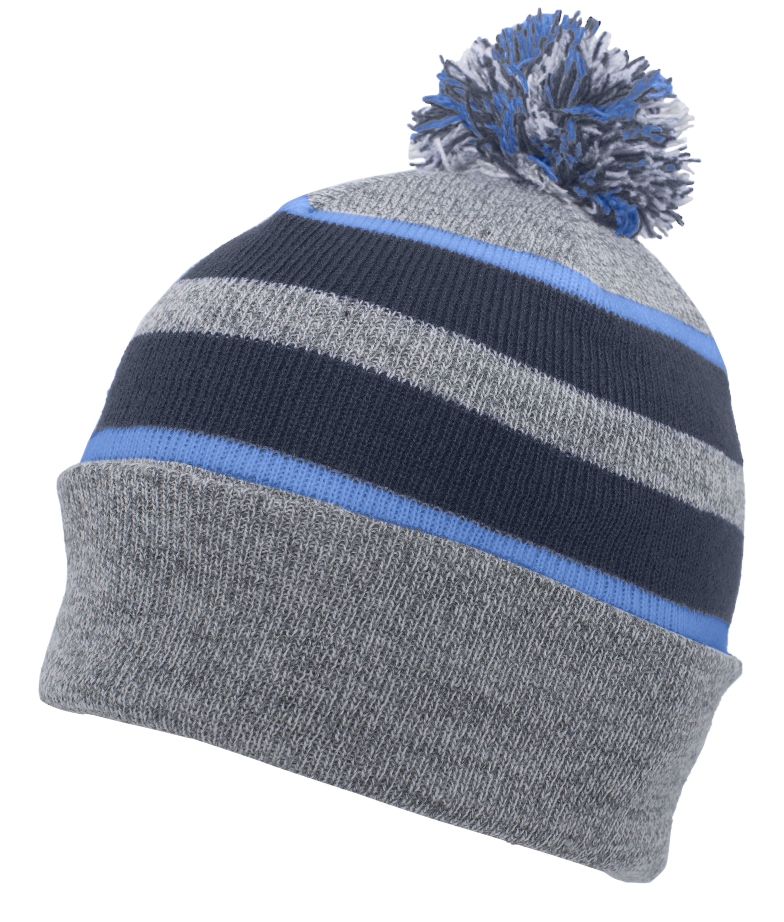 Knit Fold Over Pom-Pom Beanie 29