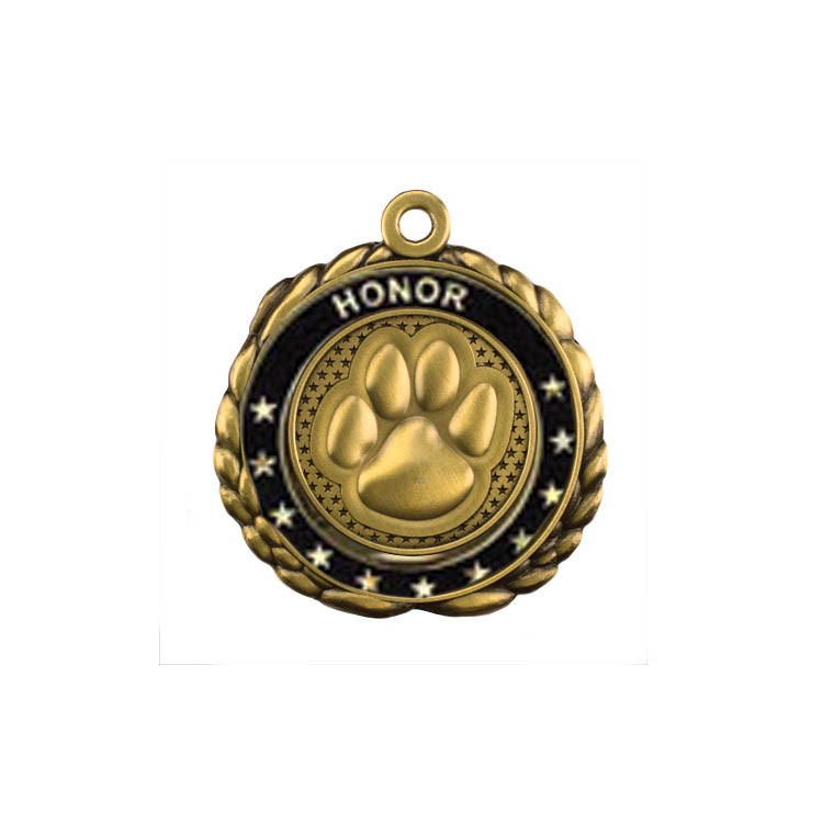 Paw Antique Gold QCM Medallion (2-1/2") 4