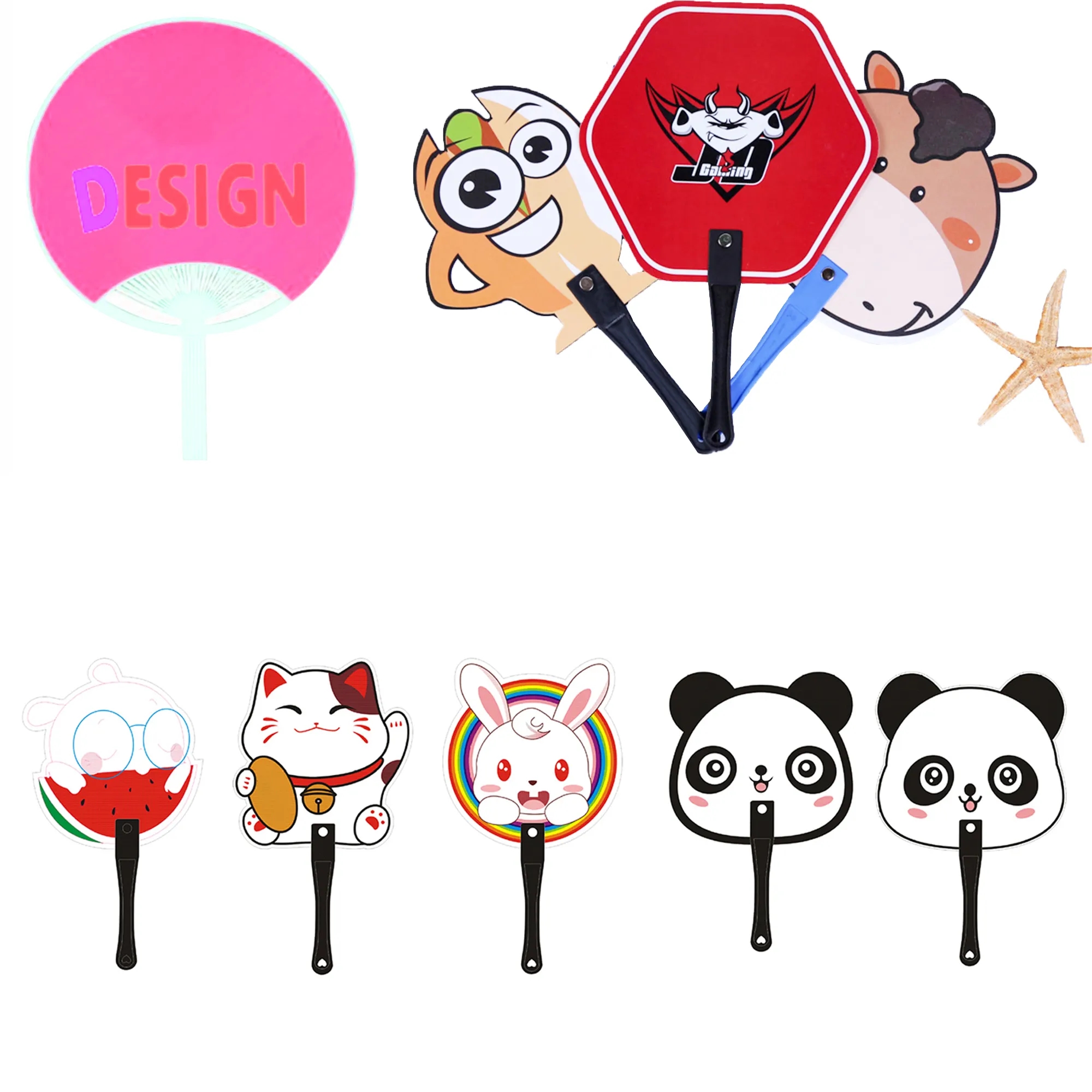 Full Color Creative Personalized Customized Handheld Fan 2
