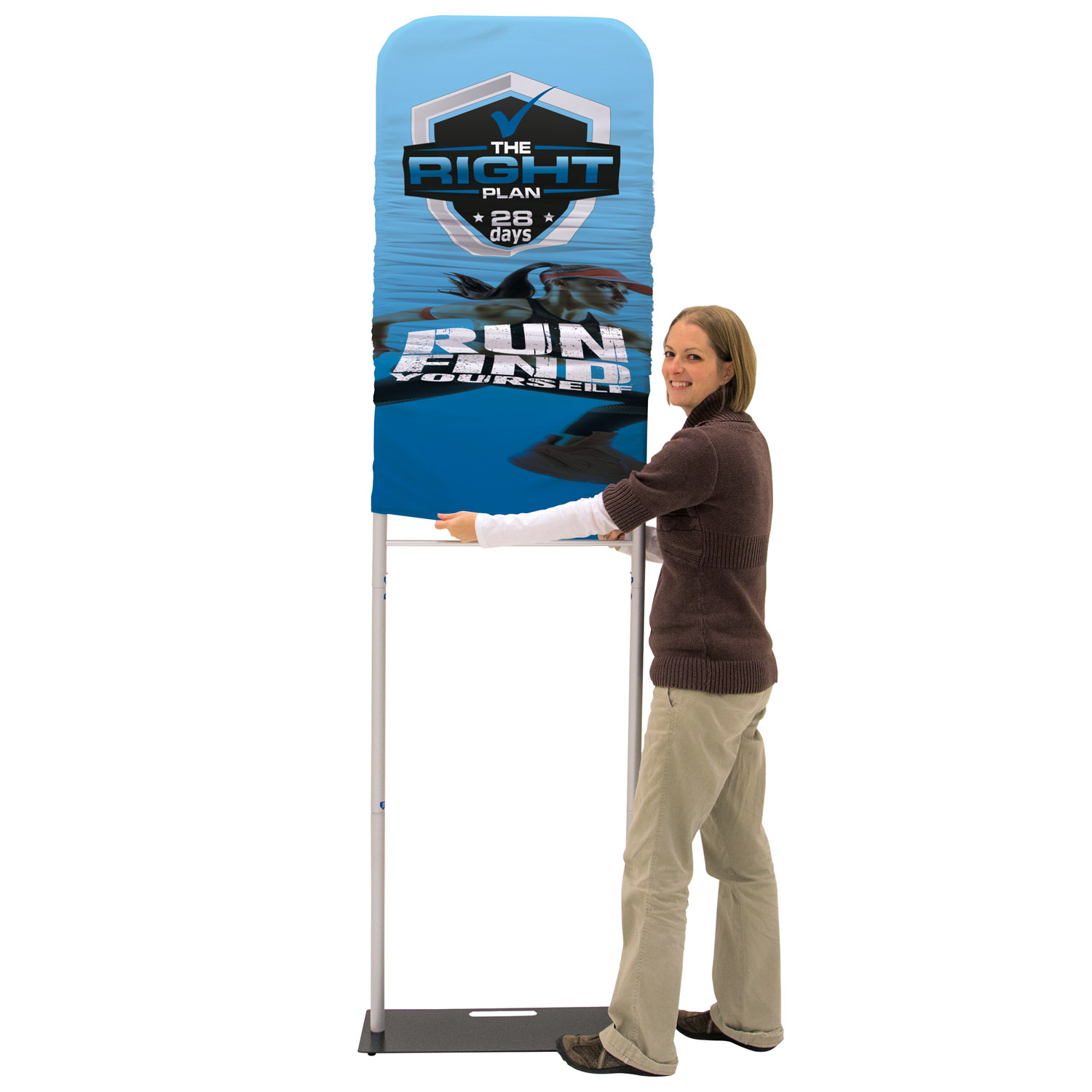 2' EuroFit™ Banner Display Kit (Recycled Polyester Knit) 11