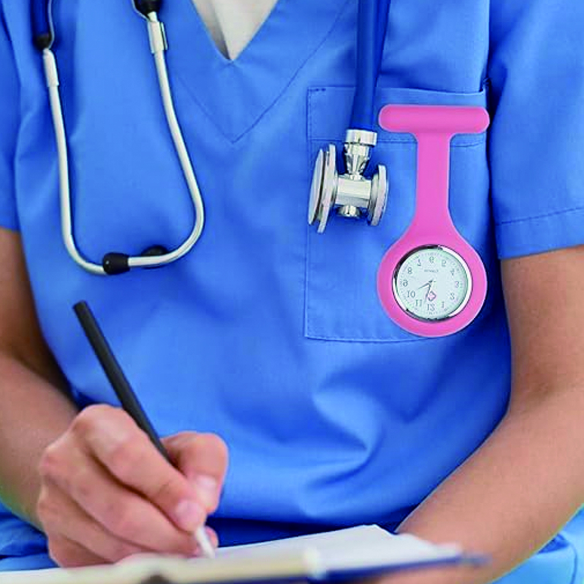 Silicone Nurse Fob Watch with Safety Pin Clip 3