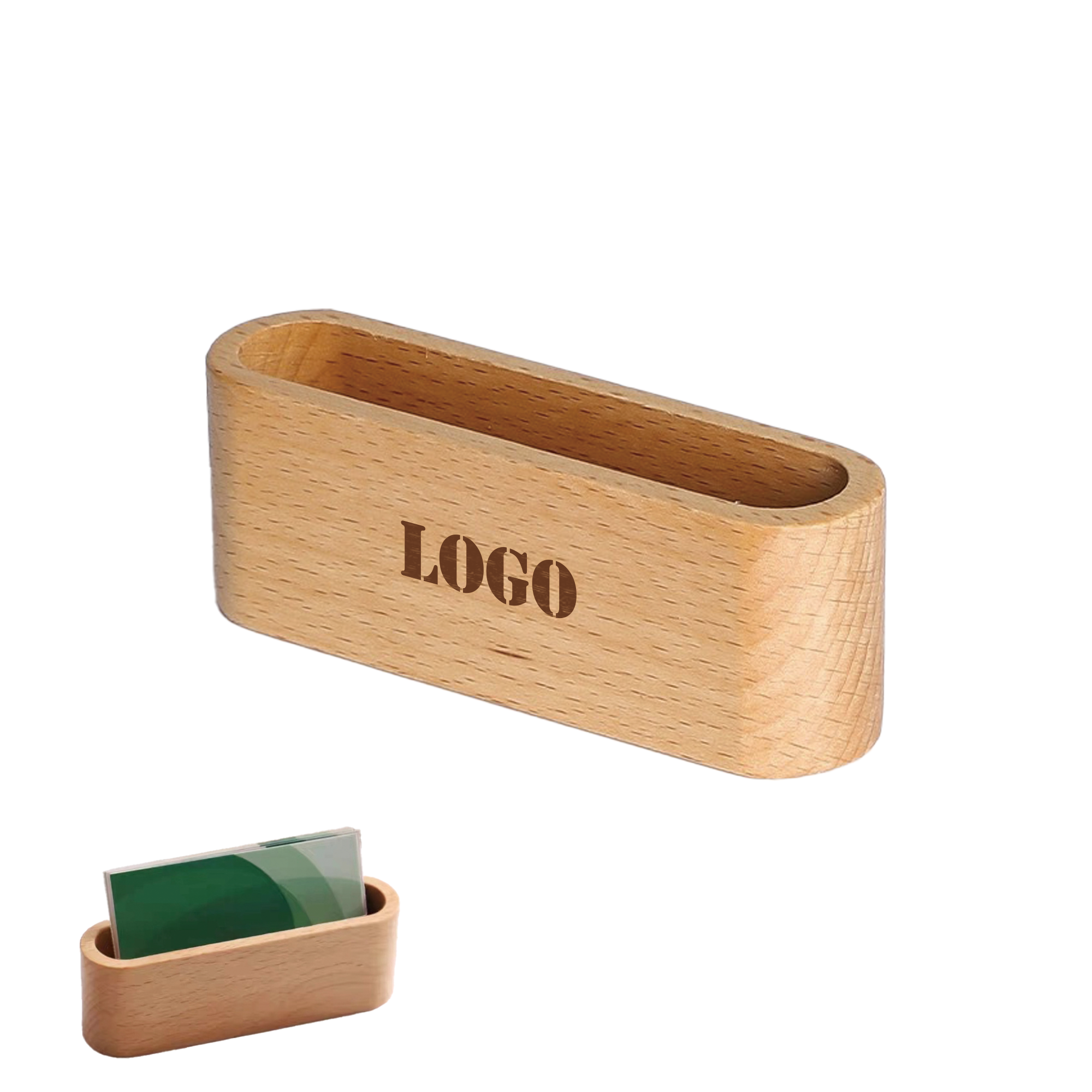 Wooden Business Card Box 2