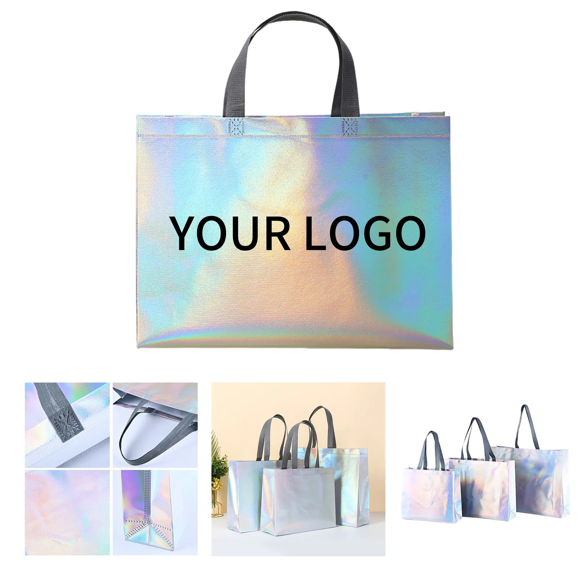 Iridescent Non Woven Bag 16inch 1
