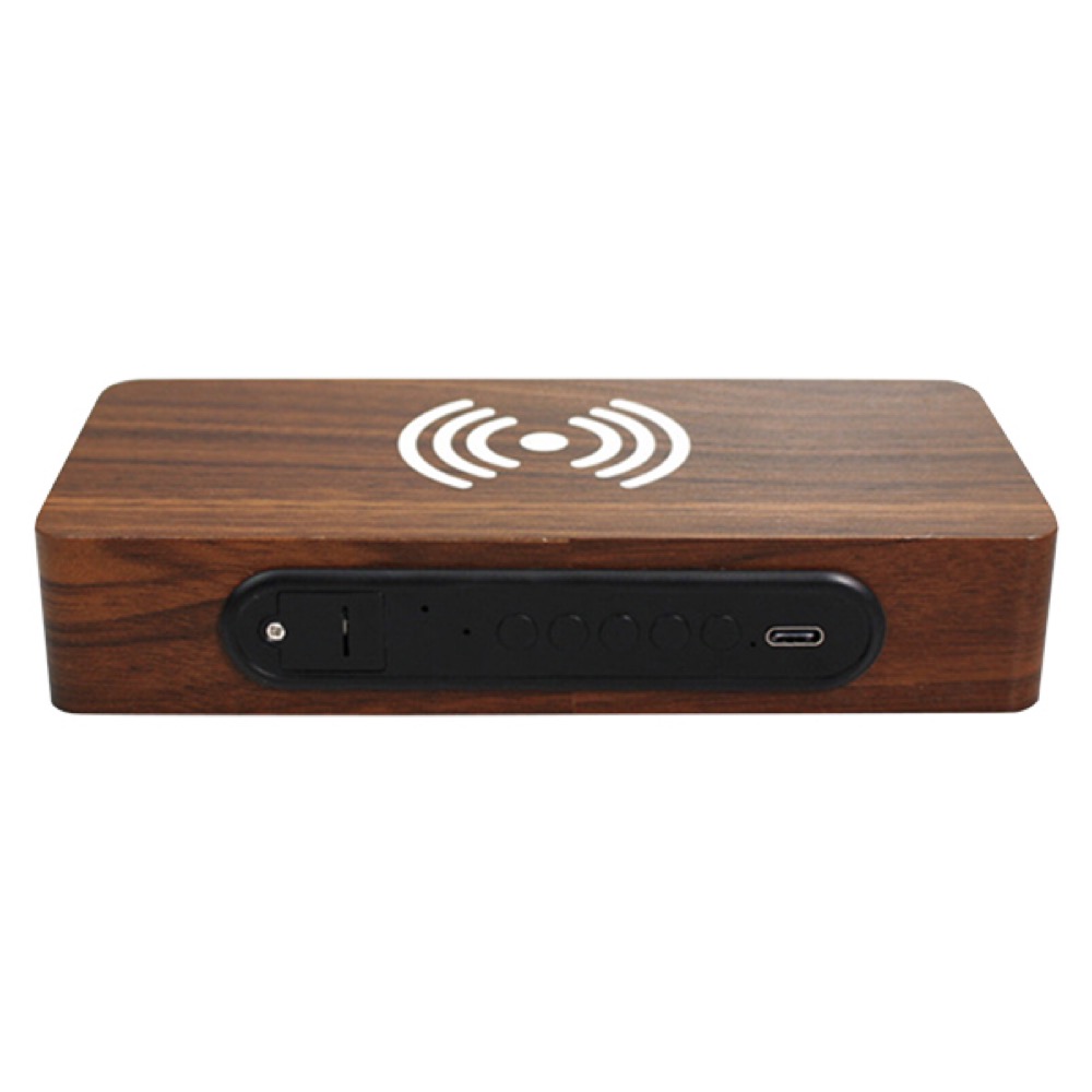 Eco Wireless Charging Alarm Clock W/Temp 9