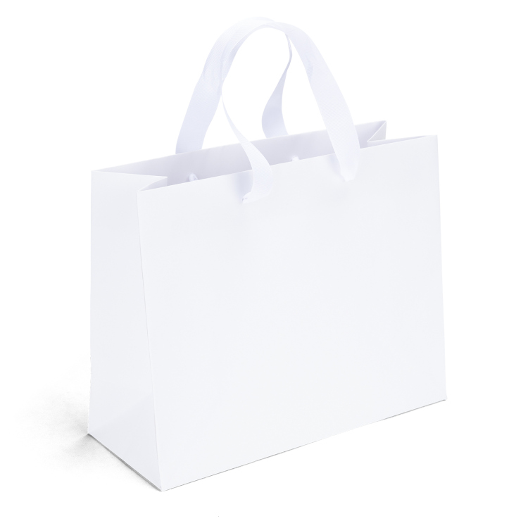 Victoria™- Ribbon Handle Matte Eurotote - Foil Print 3