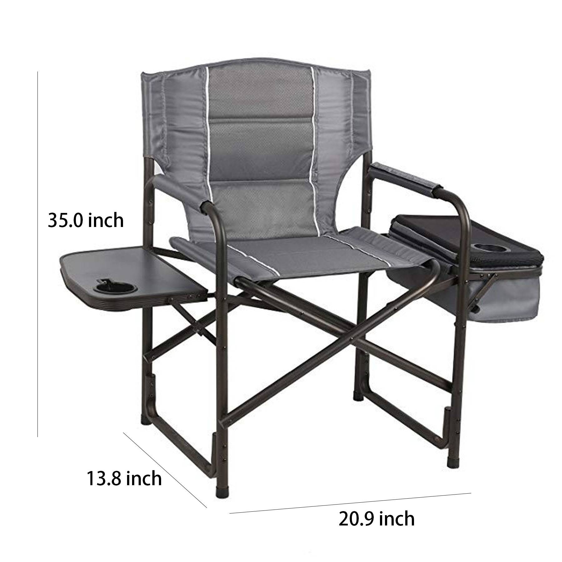 Metal outdoor folding director's chair 3
