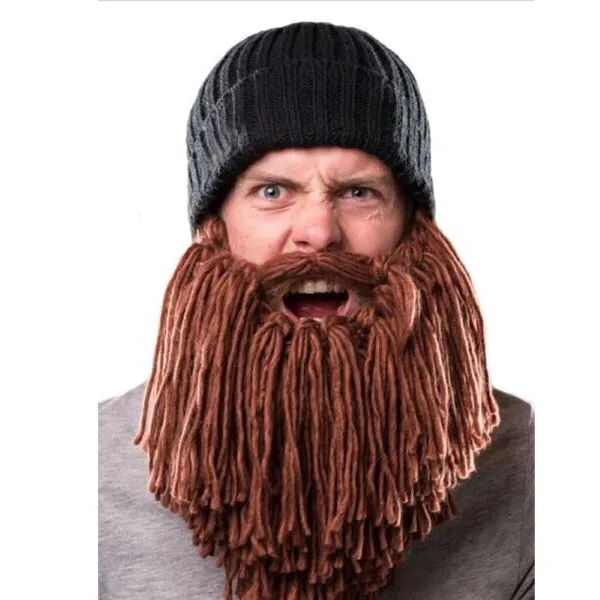 Factory Sample Beard Beanie - Trendy Men's Knit Hat 1