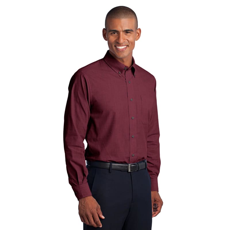 Port Authority Crosshatch Easy Care Shirt. 10