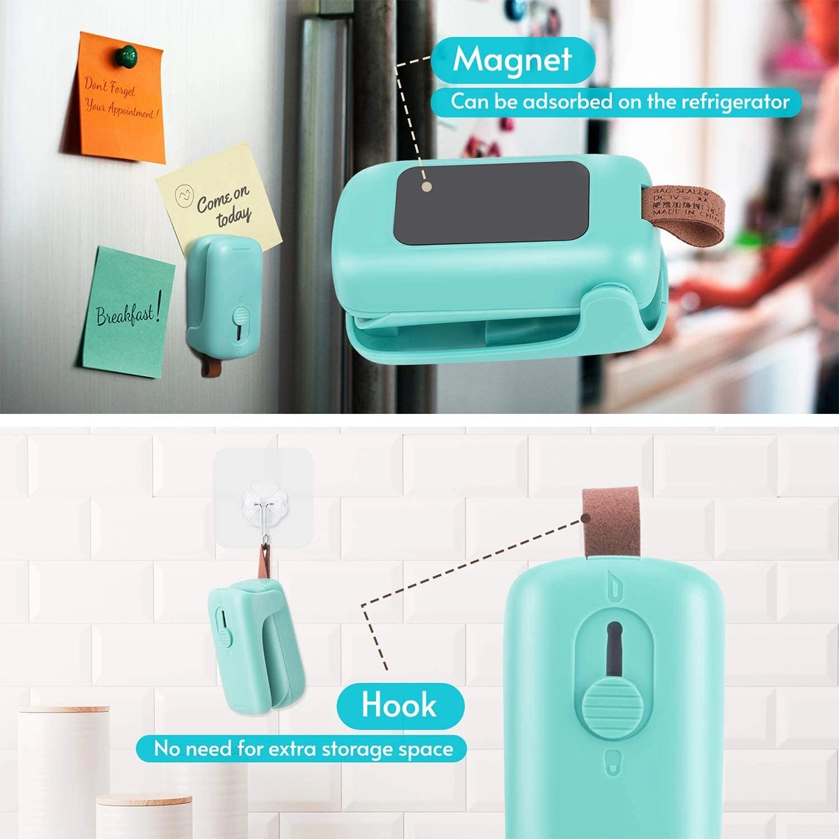 2 in 1 Mini Heat Vacuum Bag Sealer with Cutter 7