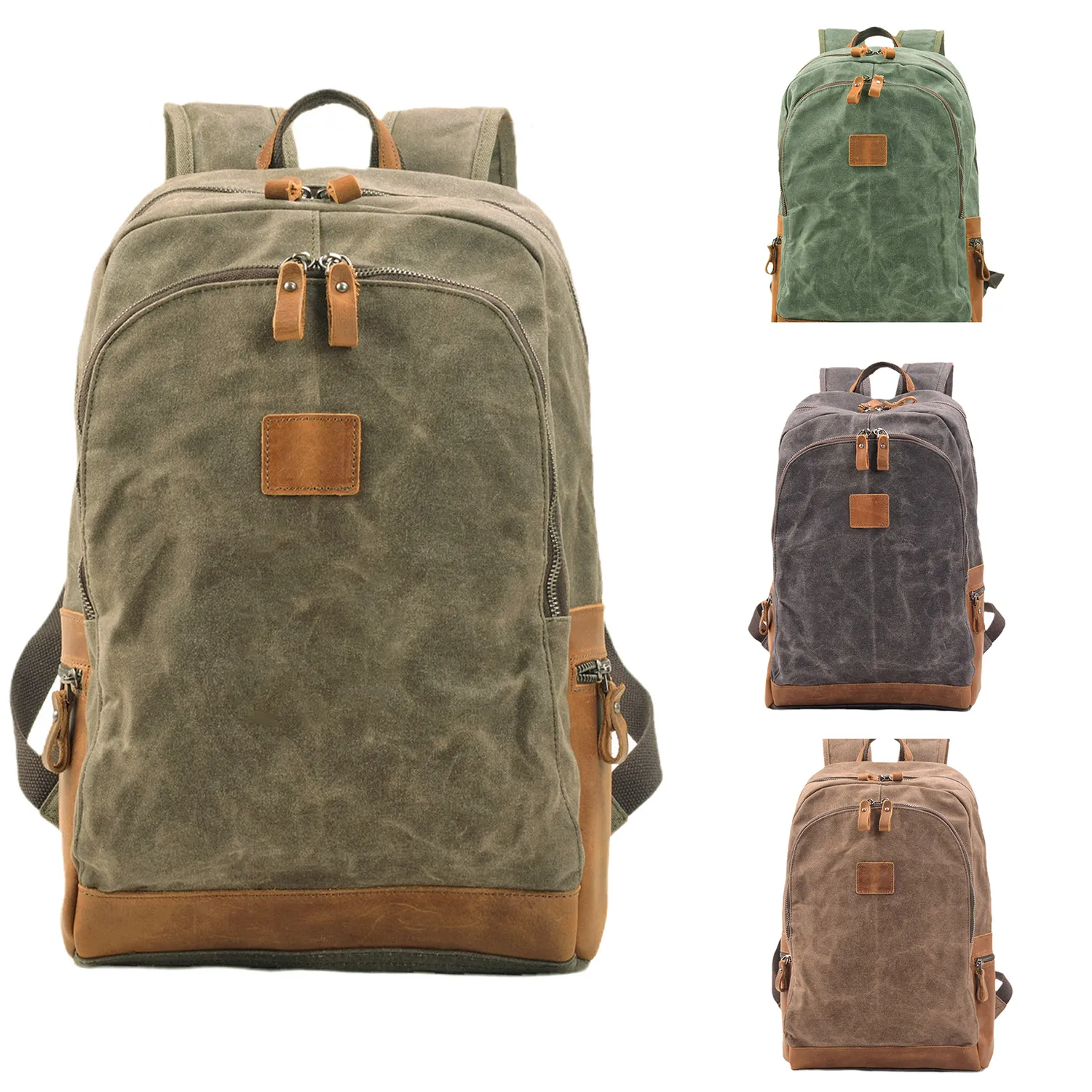 Canvas waterproof mountaineering bag 4