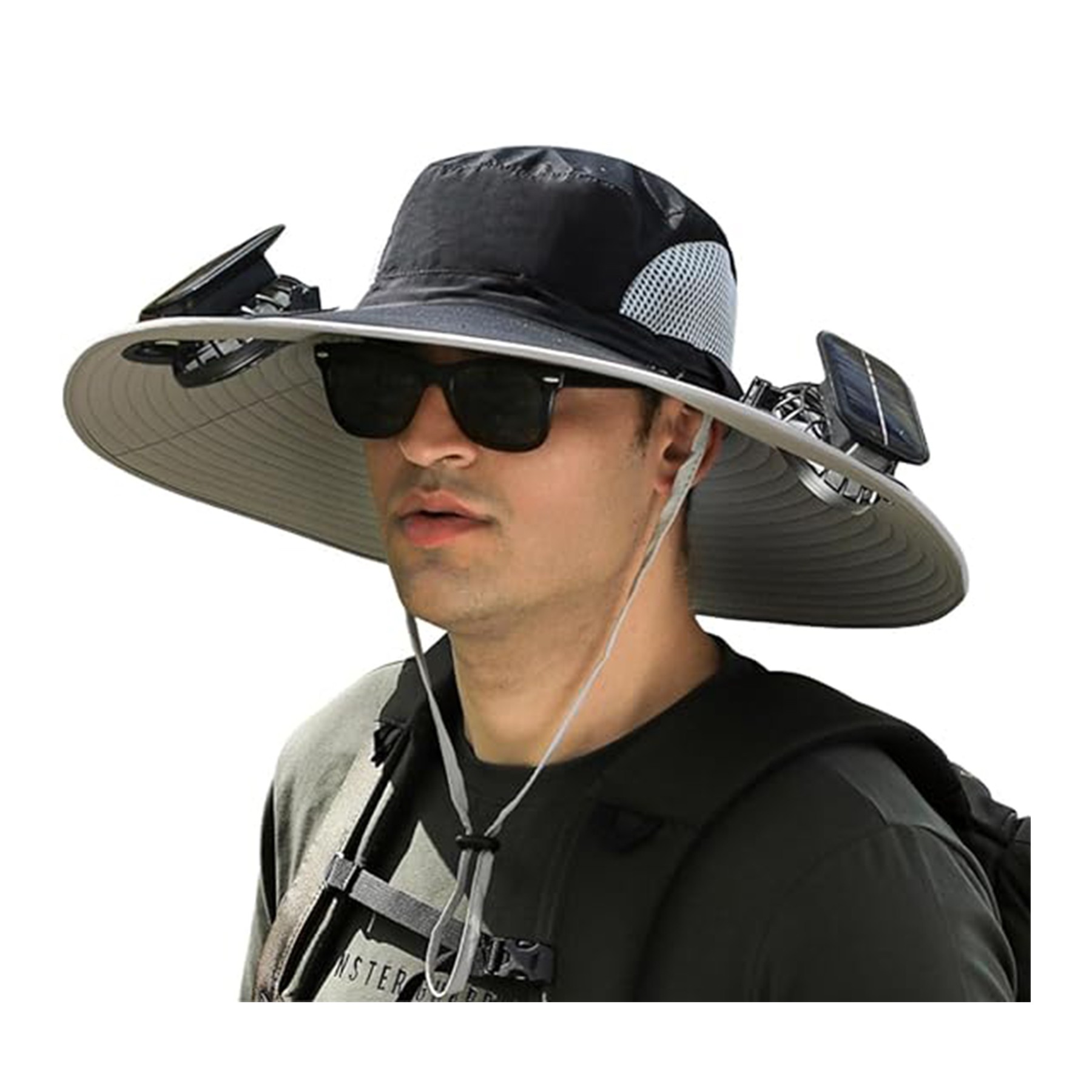 Sun Hat with 2 Solar Fans 8