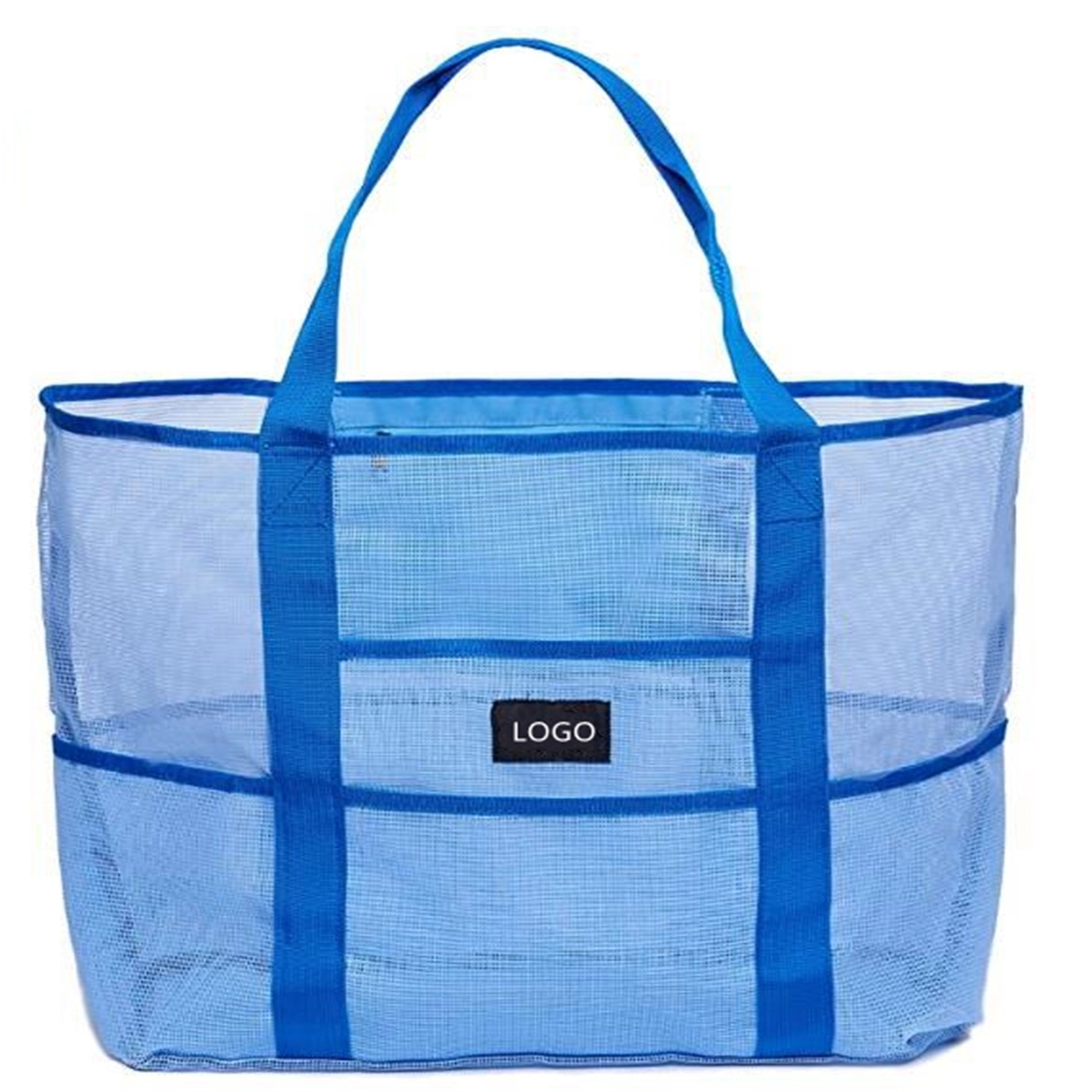 Color Mesh Beach Bag Oversized Tote 2