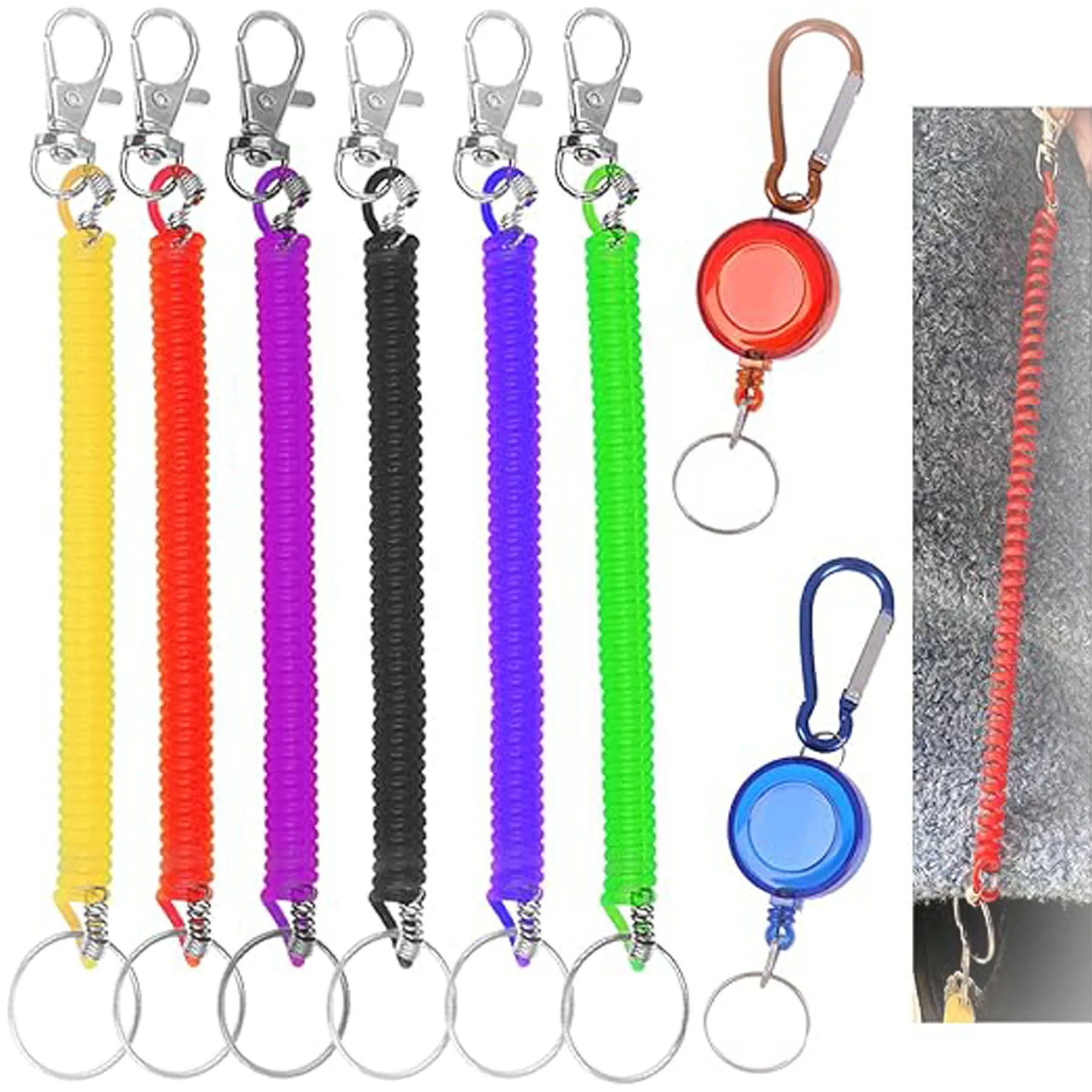 Stretchy Spiral Keyring 2