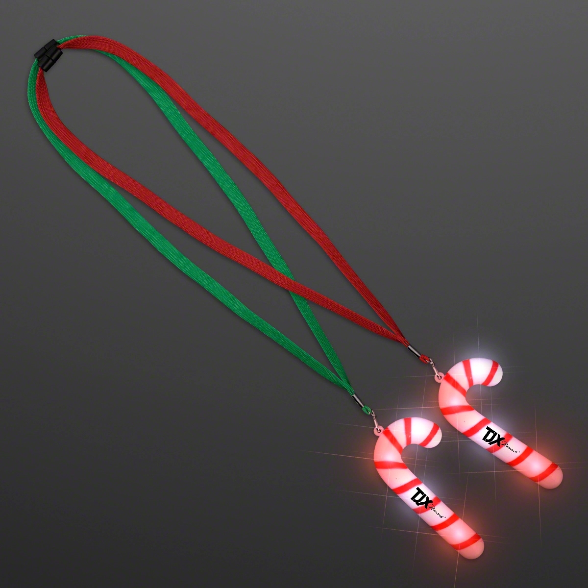 Light Up Candy Cane Necklace 2