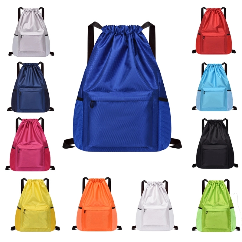 Waterproof Drawstring Backpack With Pockets 2