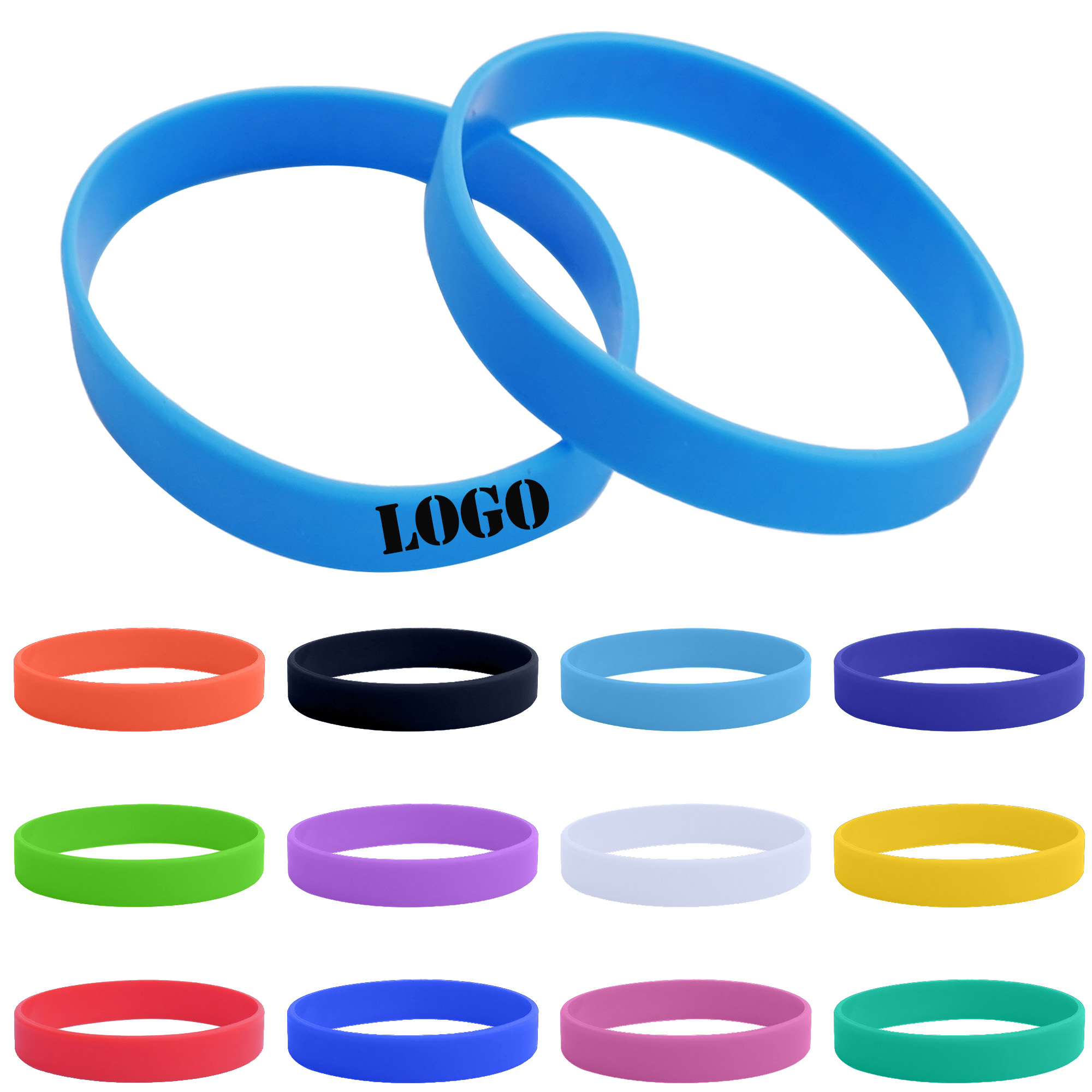 MOQ 50pcs Silicone Bracelets 2
