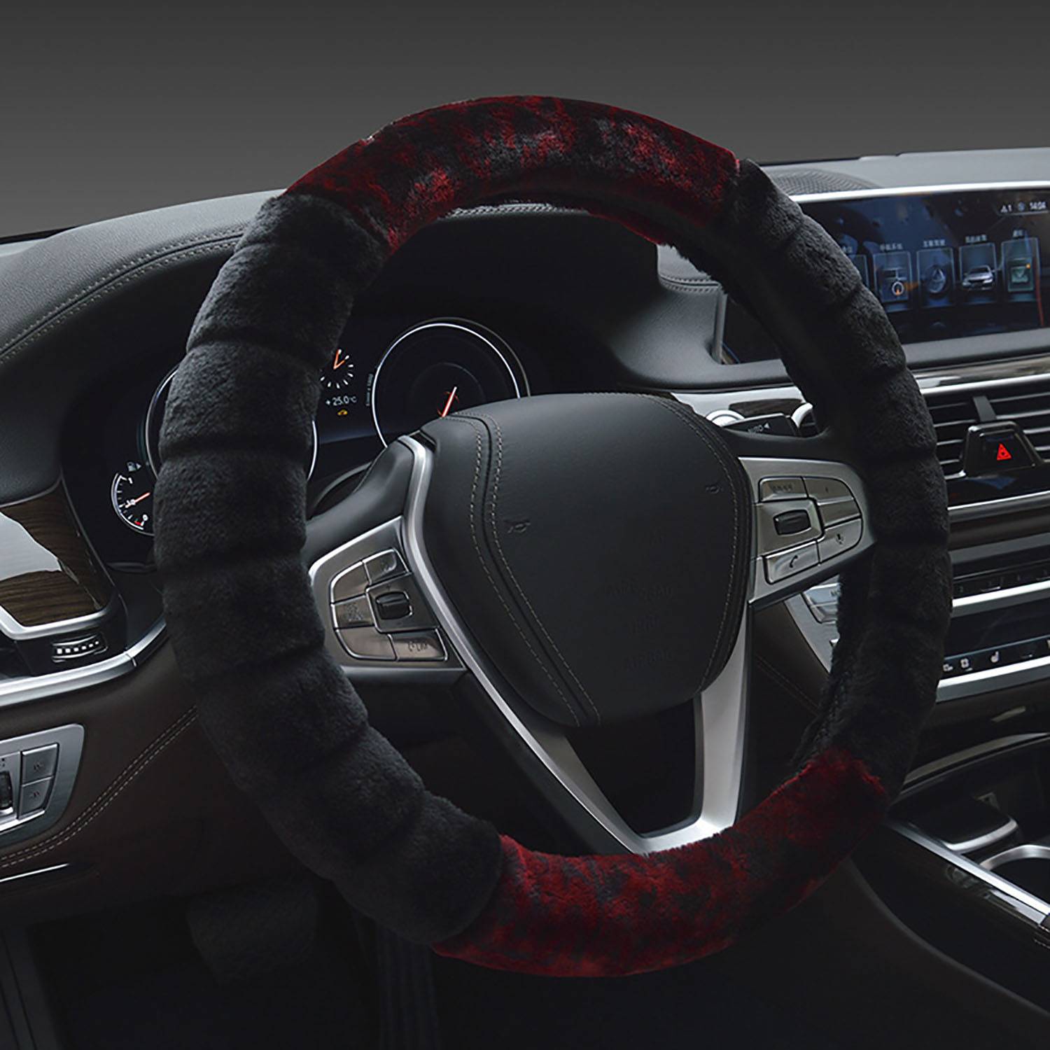 Warm Fluffy Steering Wheel Cover 4