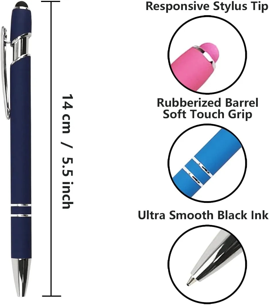 2 in 1 Stylus Metal ballpoint Pen 4