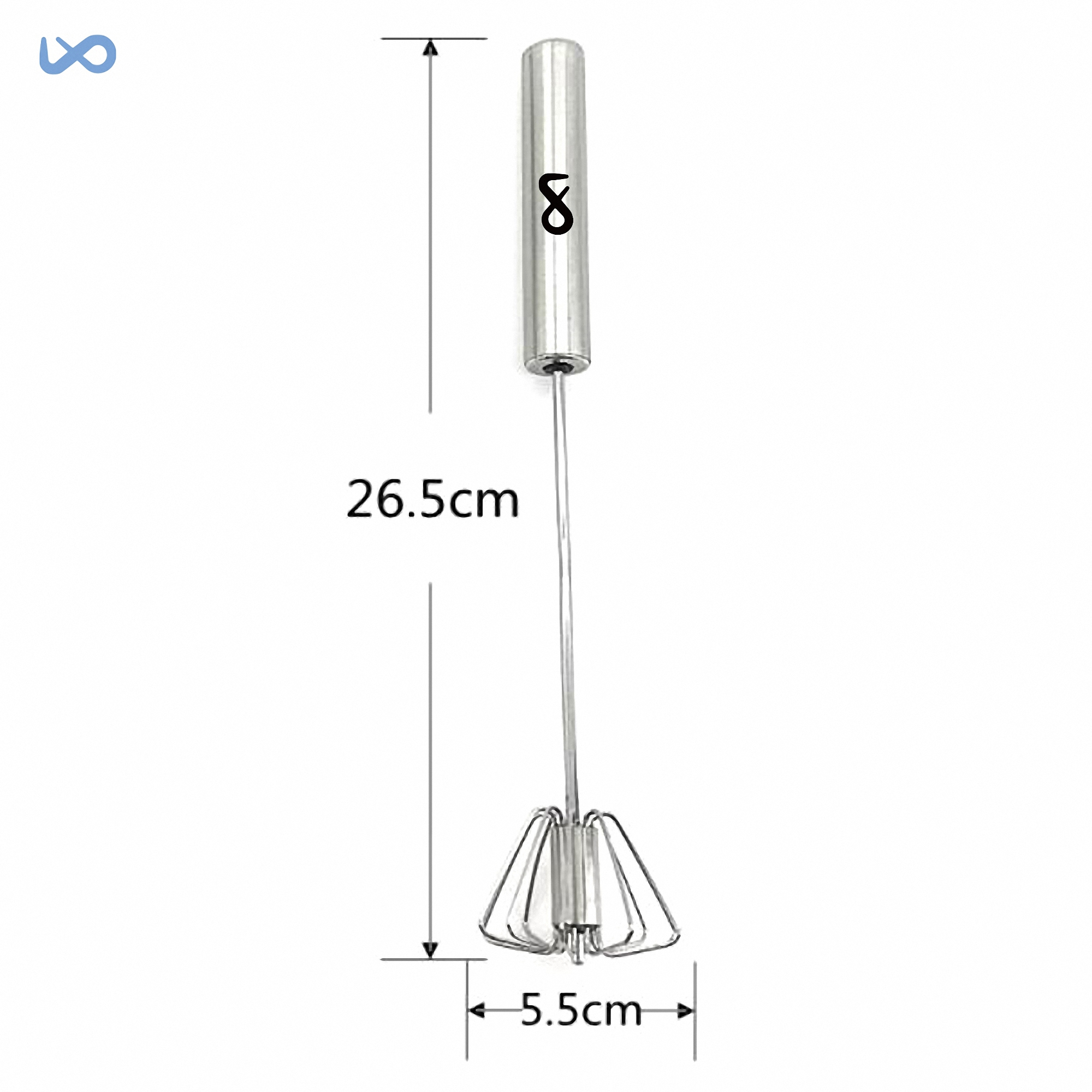 10" Stainless Steel Electric Hand Mixer 1