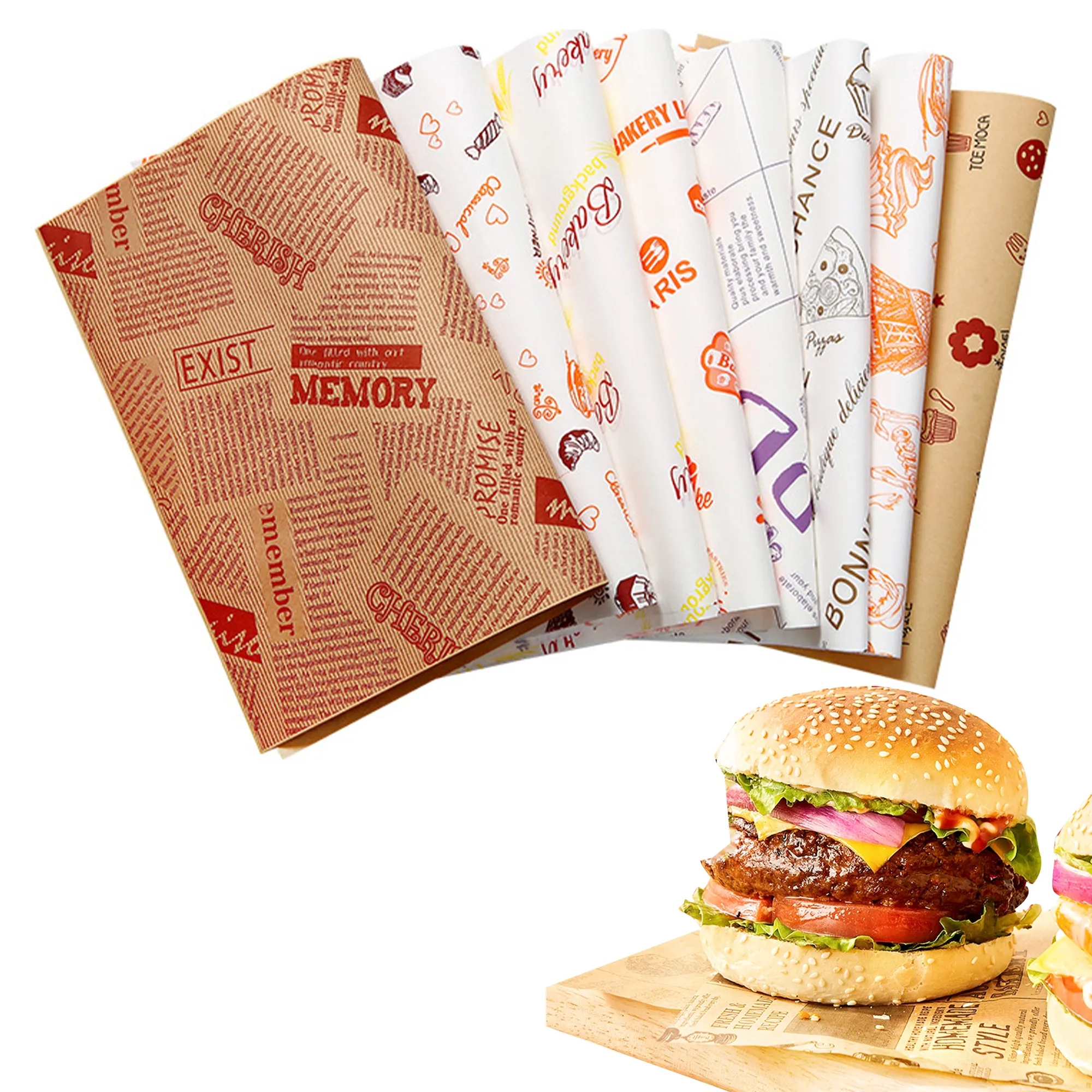 Grease Resistant Food Wrapping Paper