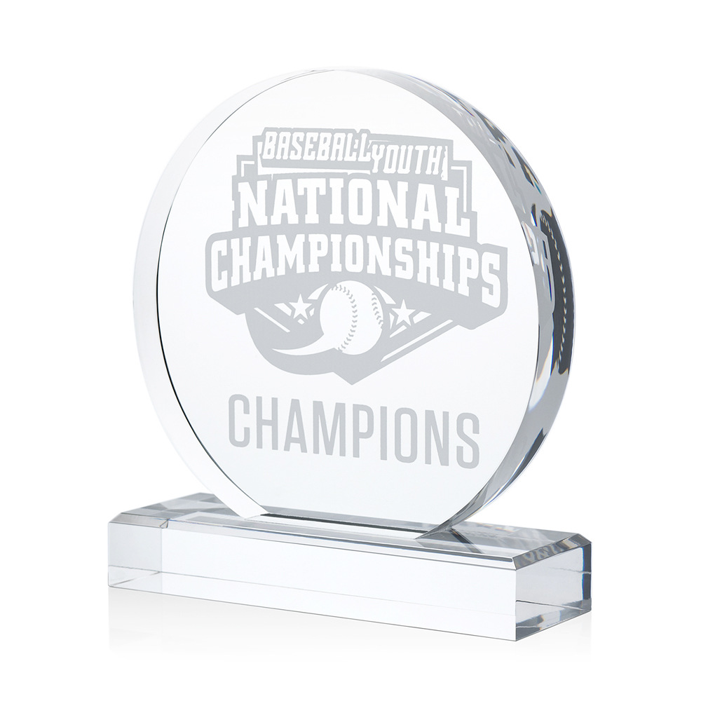 7.87" Round Cosmic Acrylic Award w/ Silver Base 2
