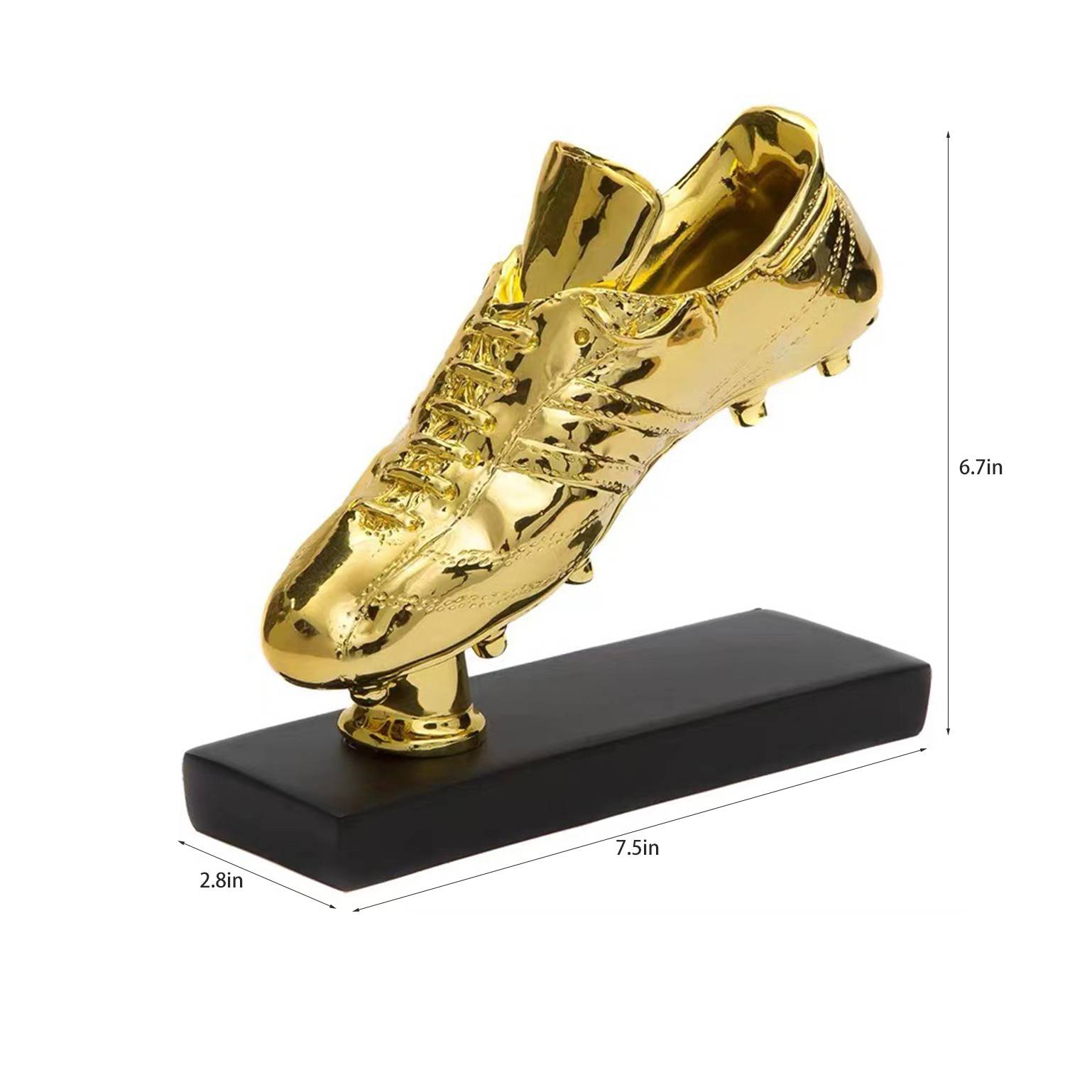 Gold Resin Football Boot Trophy 11
