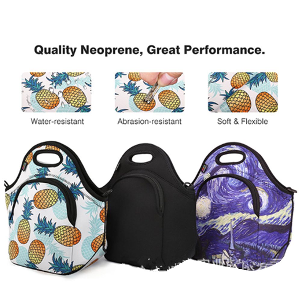 Full Sublimation Neoprene Lunch Cooler Tote 1