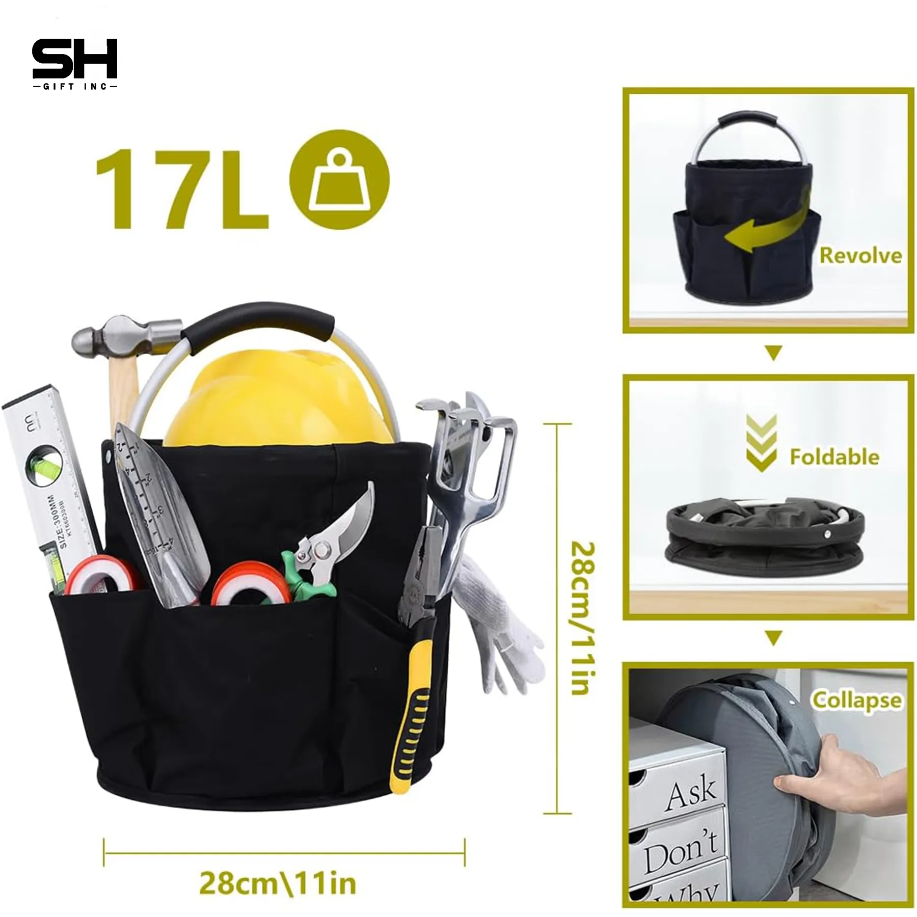 Portable Collapsible Picnic Basket with Storage Pockets 6