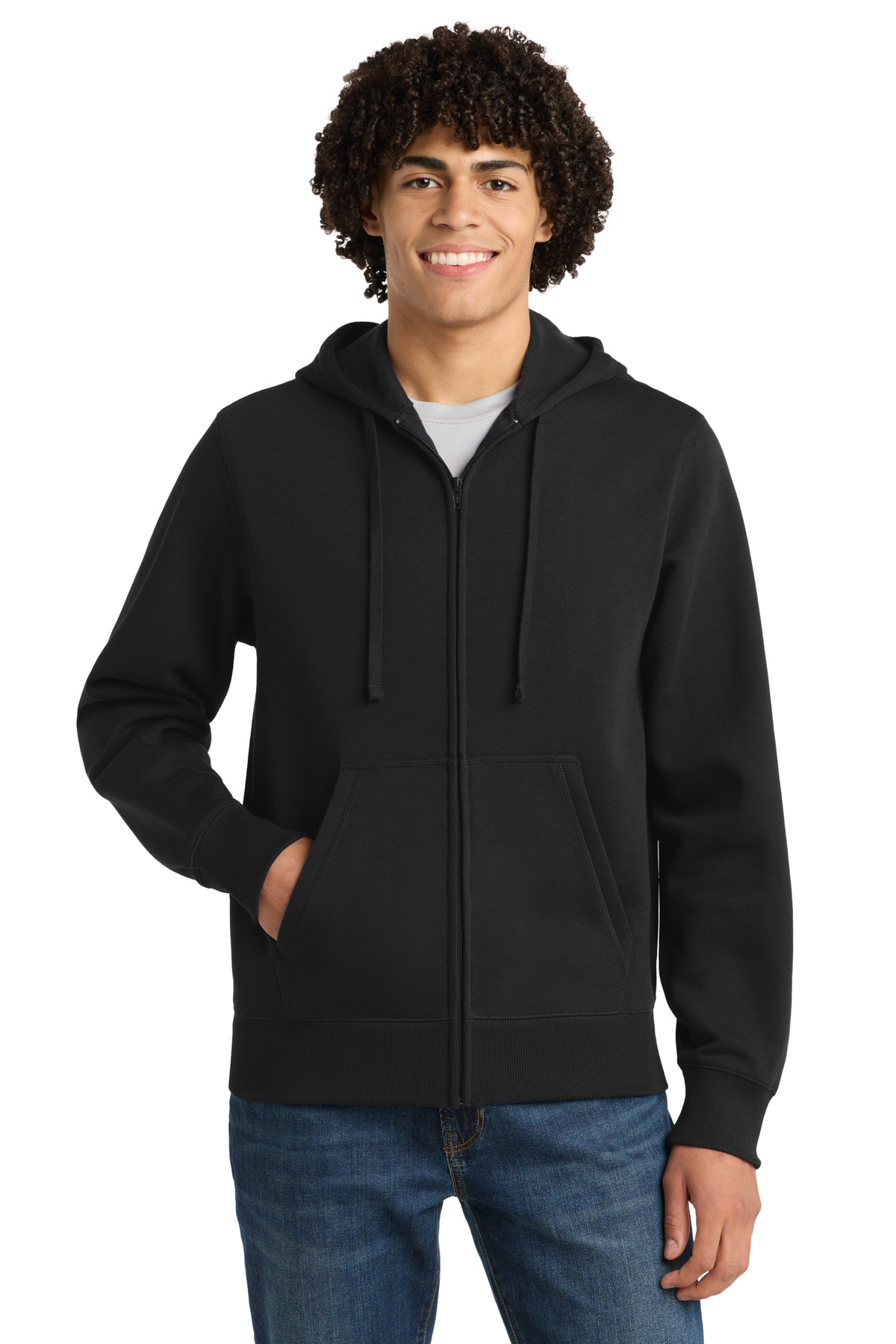 Sport-Tek Full-Zip Hooded Sweatshirt. ST258, custom hoodie or sweatshirt with logo imprint 8