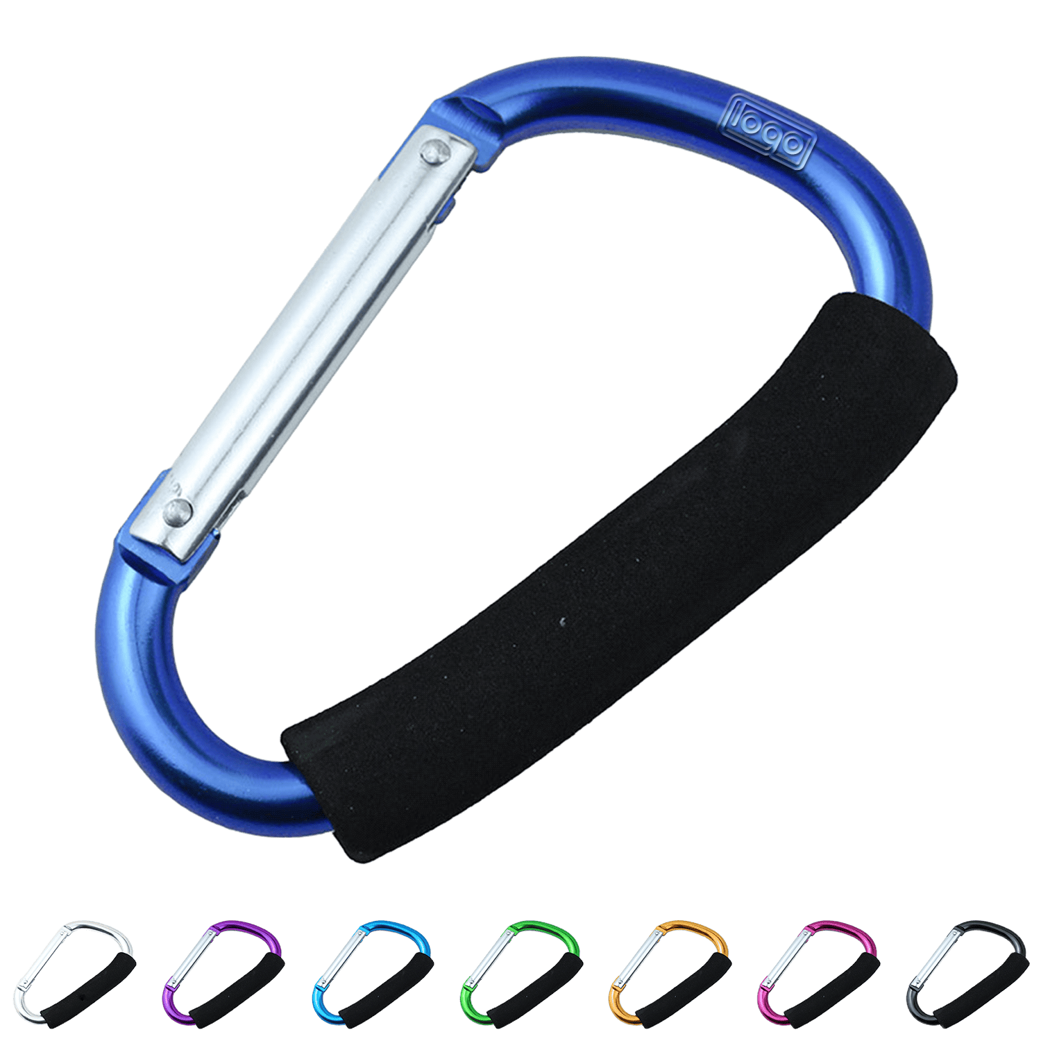 Large Foam Handle Carabiner Clips 2