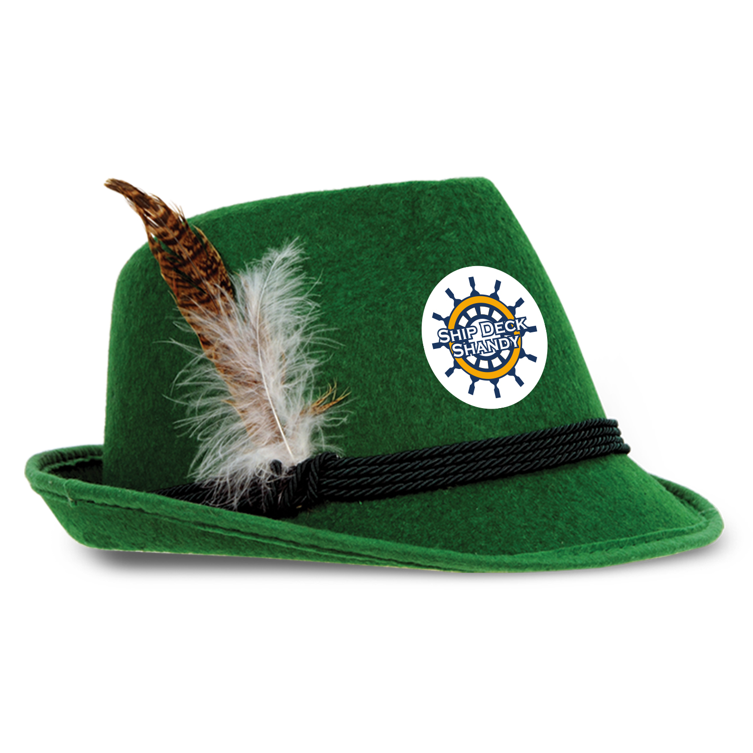 Deluxe Green Alpine Hat with Custom Icon 2