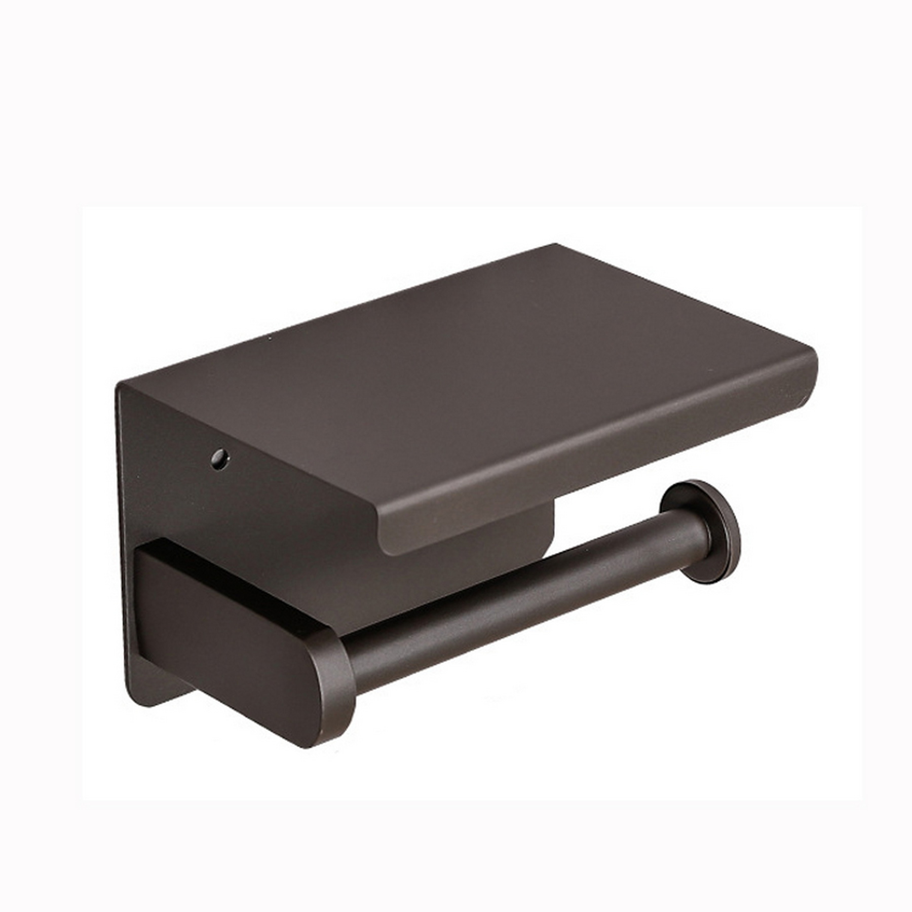 Stainless Steel Toilet Paper Roll Holder With Shelf 4