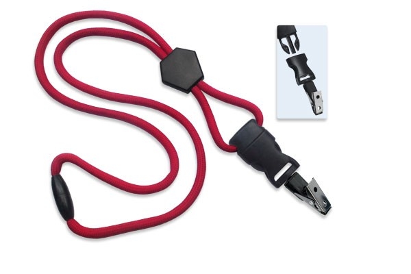 1/4" Polyester Lanyard with Diamond Slider and Quick Release (Plastic J-Hook) 7