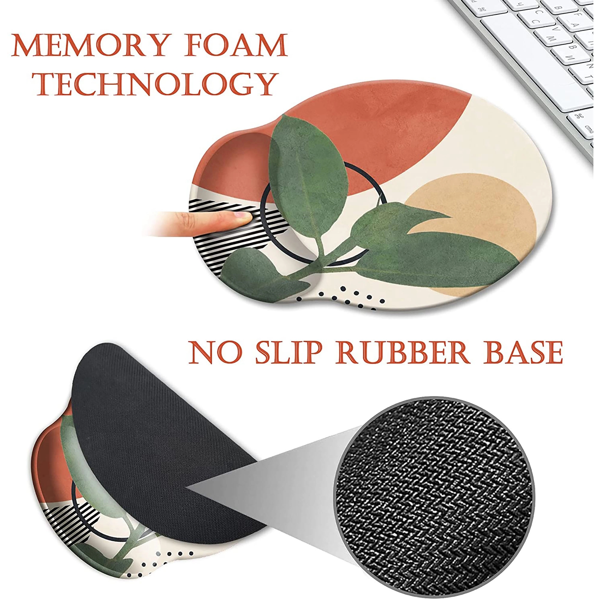 Custom Full Color Wrist Rest Mouse Pad 1
