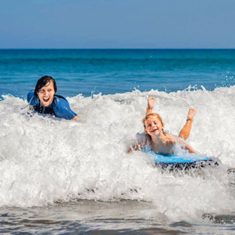 Kids Inflatable Boogie Board Lightweight Swimming Floating Surfboard 10