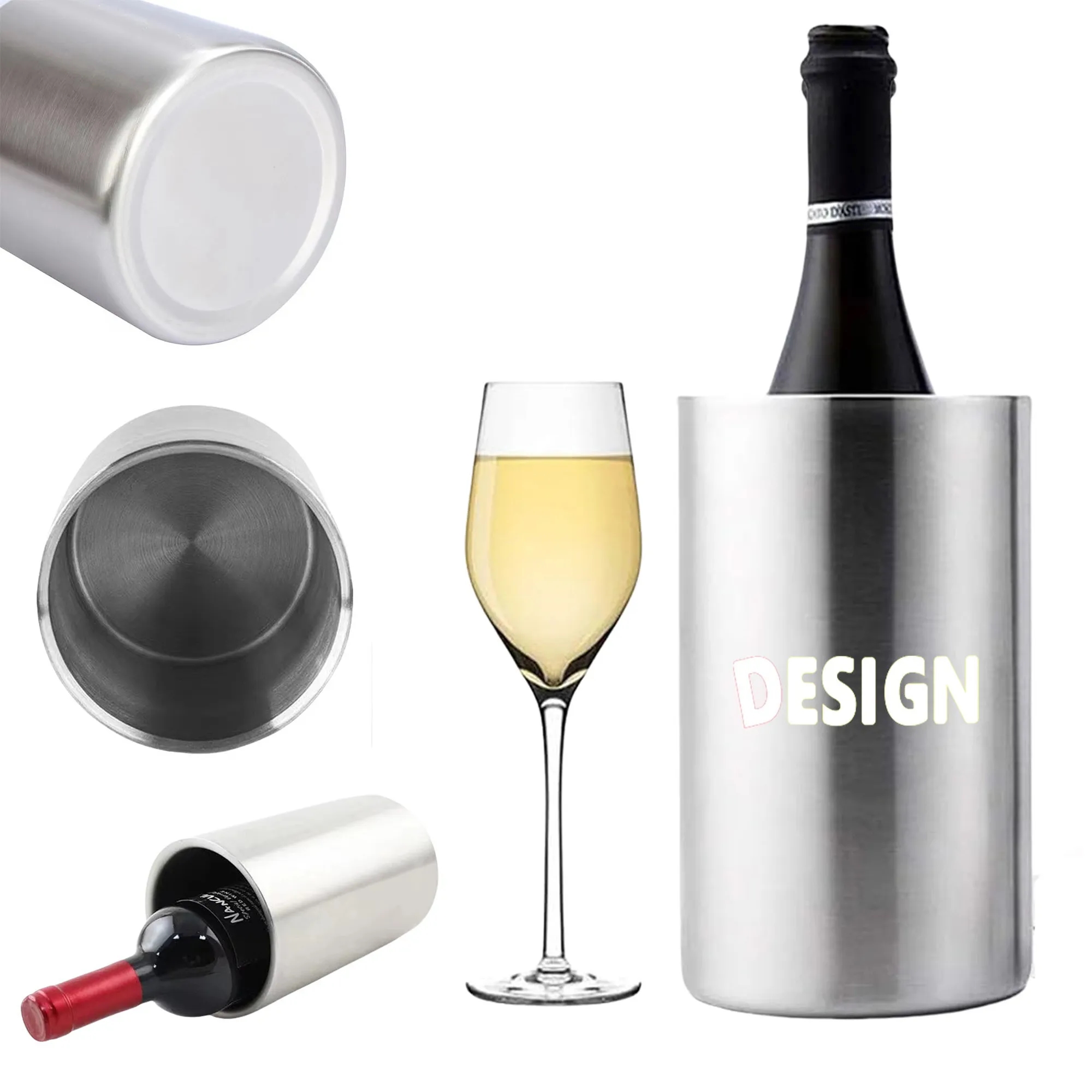 Double-Walled Stainless Steel Wine Chiller and Cooler 2