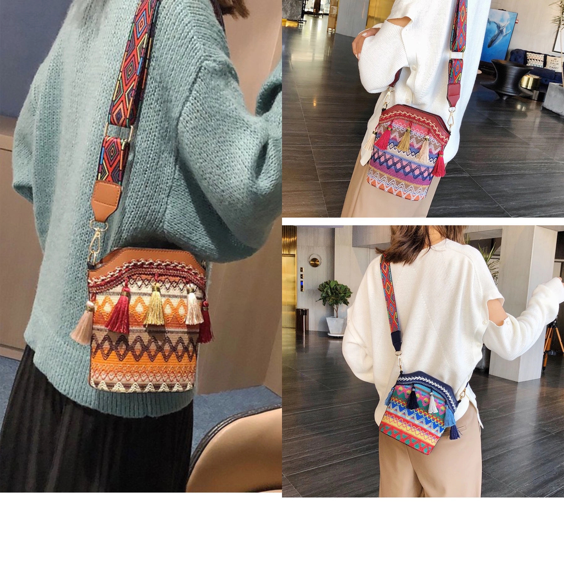 Women's One Shoulder Bucket Bag 5