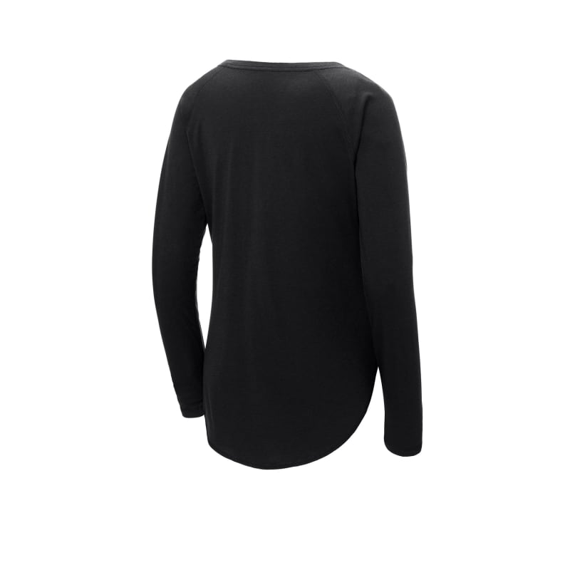 Sport-Tek Women's PosiCharge Long Sleeve Tri-Blend Wicking Scoop Neck Raglan Tee 13