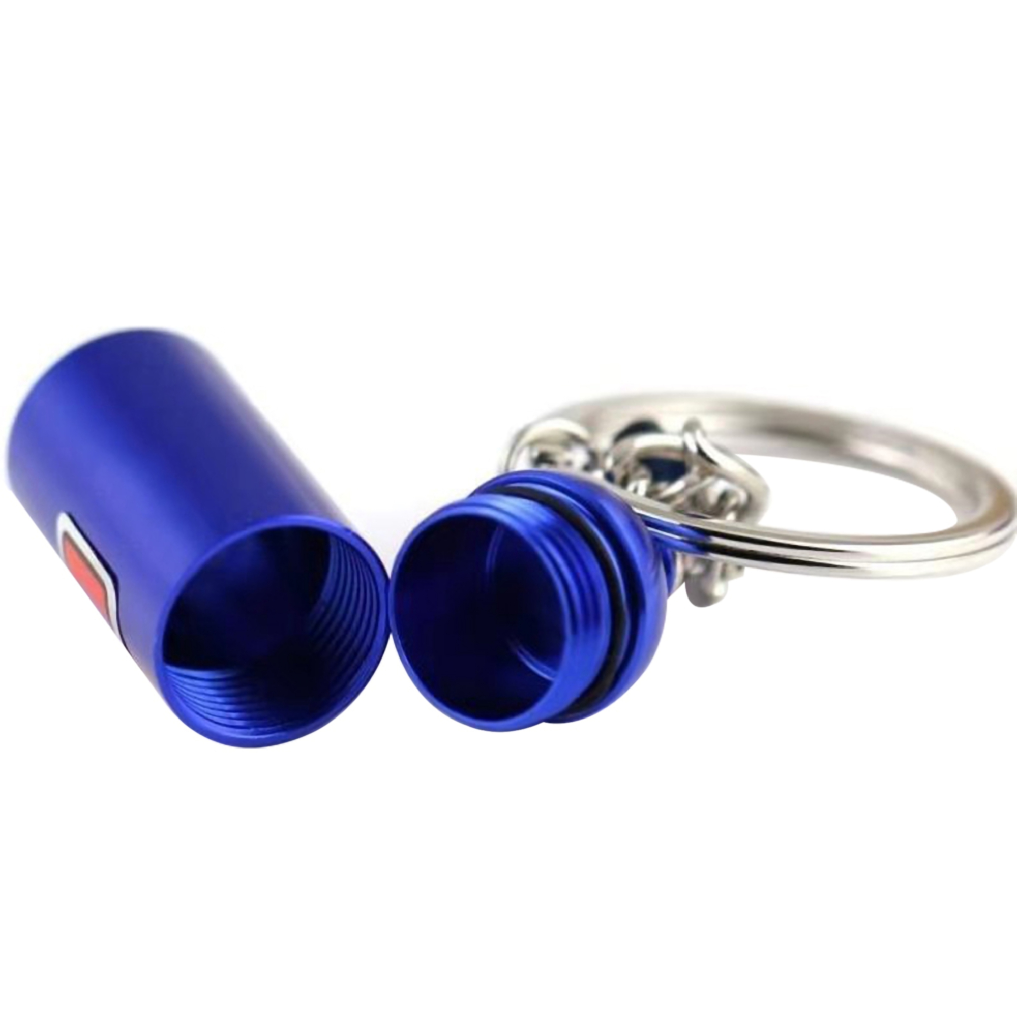 Keychain Metal Pill Bottle with Keyring 3