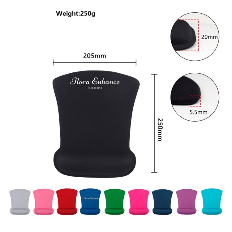Irregular Ergonomic Computer Mouse Pad with Wrist Rest 1