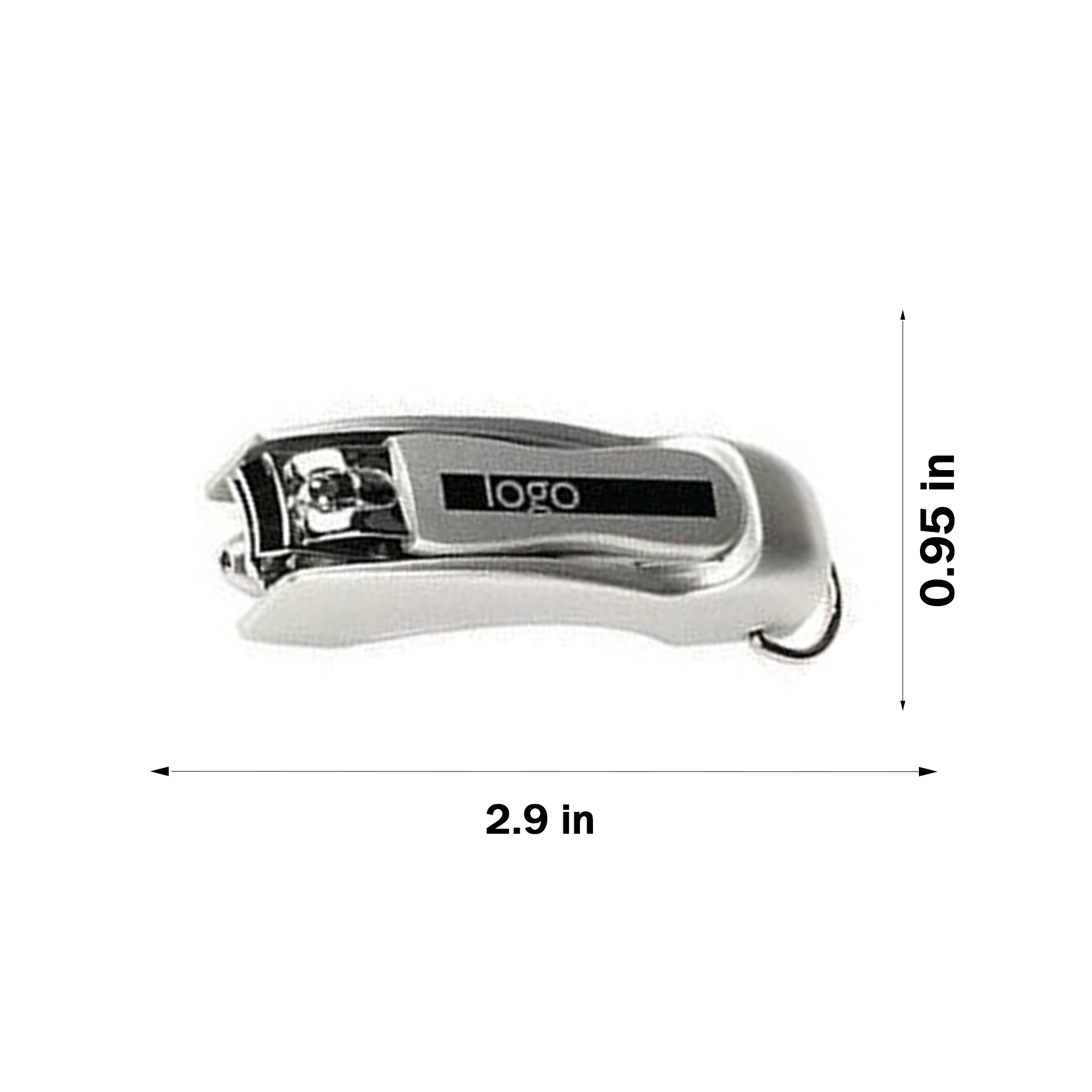 Foldable Ballpoint Pen Keychain with Nail Scissors 1