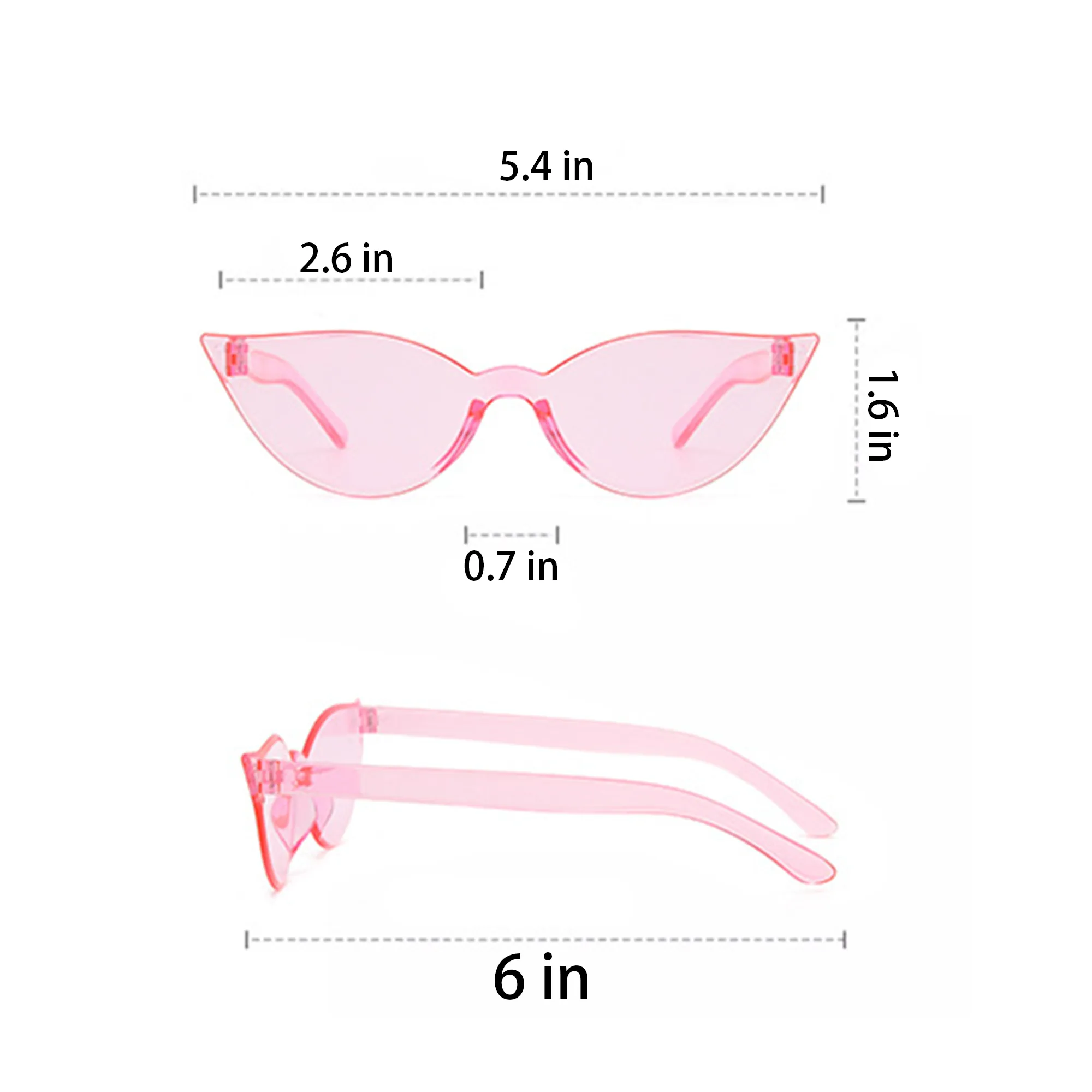 MOQ 20 Cat-Eye Candy Color Sunglasses 2