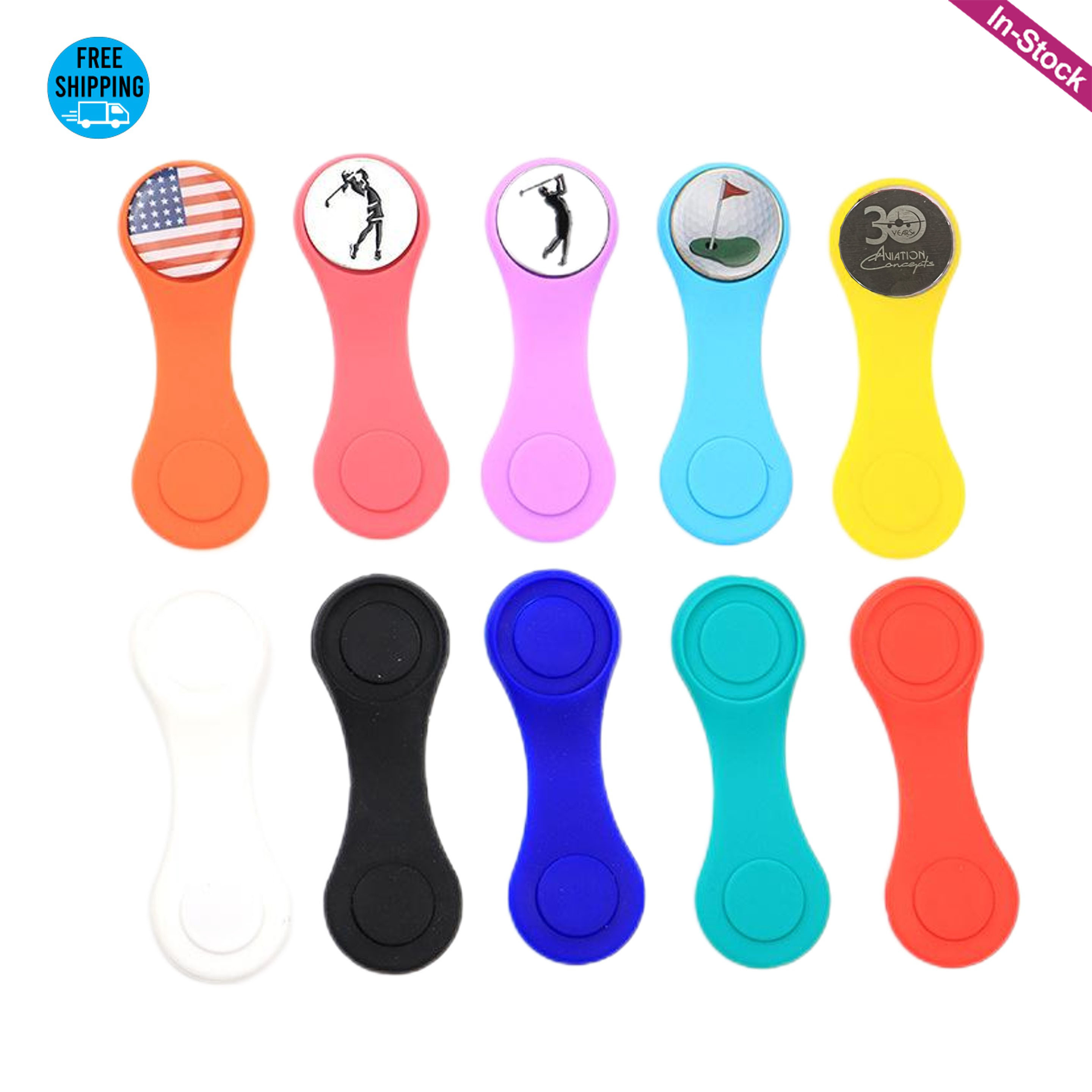 Silicone Golf Hat Clip Ball Marker 4