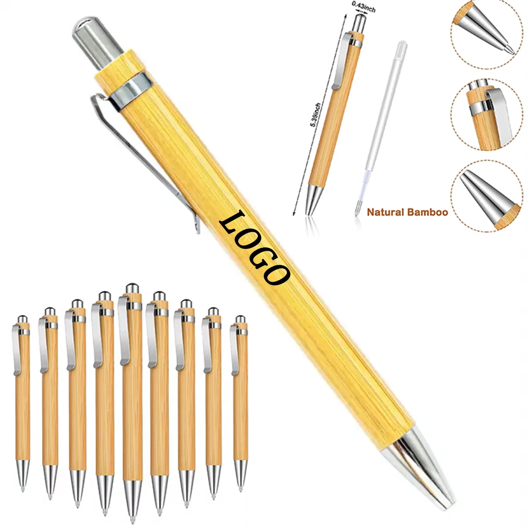 Eco-friendly Bamboo Ballpoint Pen 4