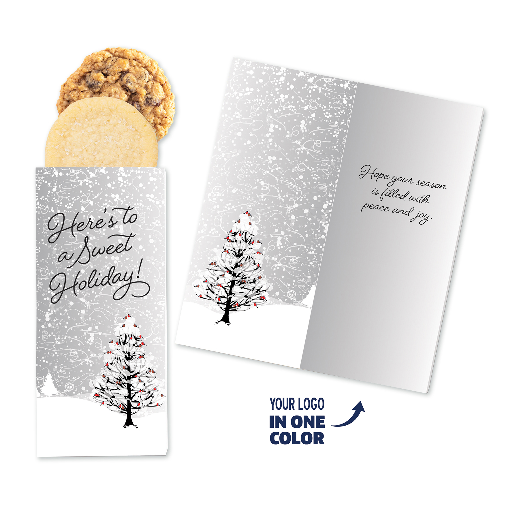 One Color Foil-Stamped Stock Cardinals Sweeter Cards with Homestyle Cookie Duo 2