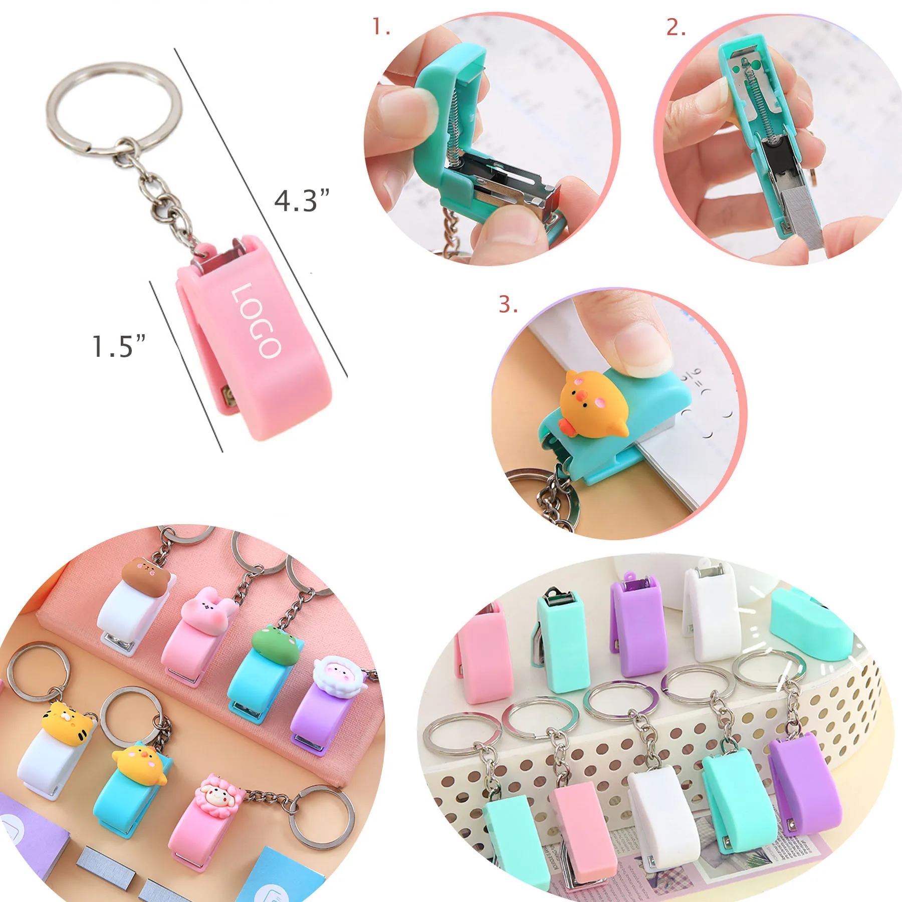 Portable Stapler with Keychain 2